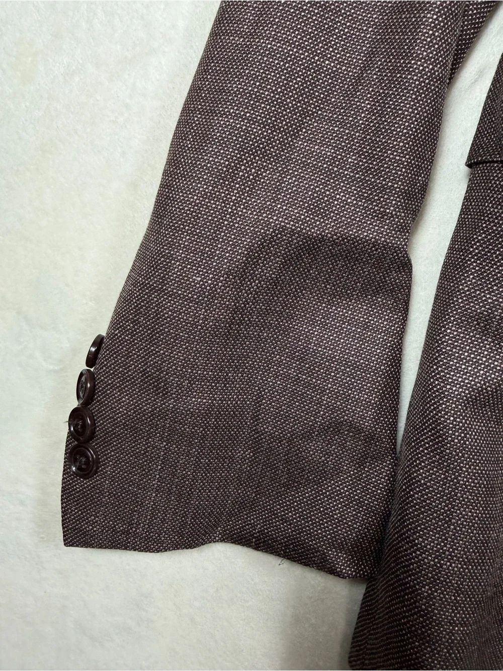 Ermenegildo Zegna Milano Easy 54EU 44R Wool Silk Linen Brown Plaid Sport Coat